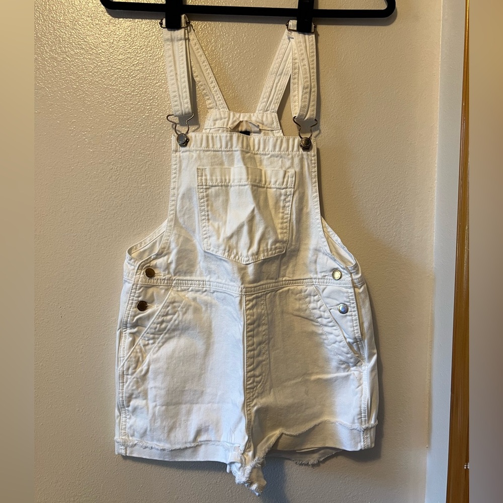 Universal Thread White Denim Overalls